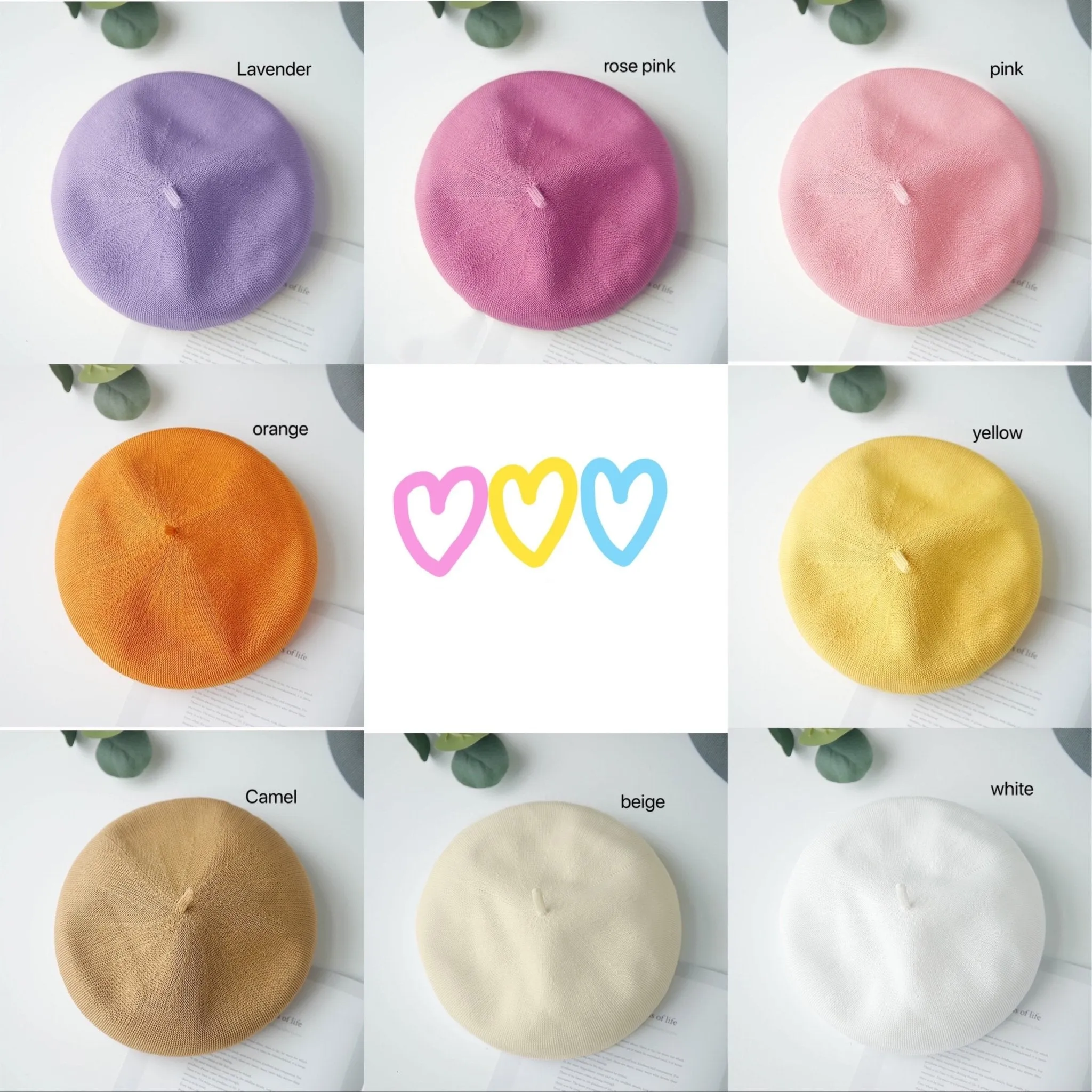 Solid Color Summer Beret