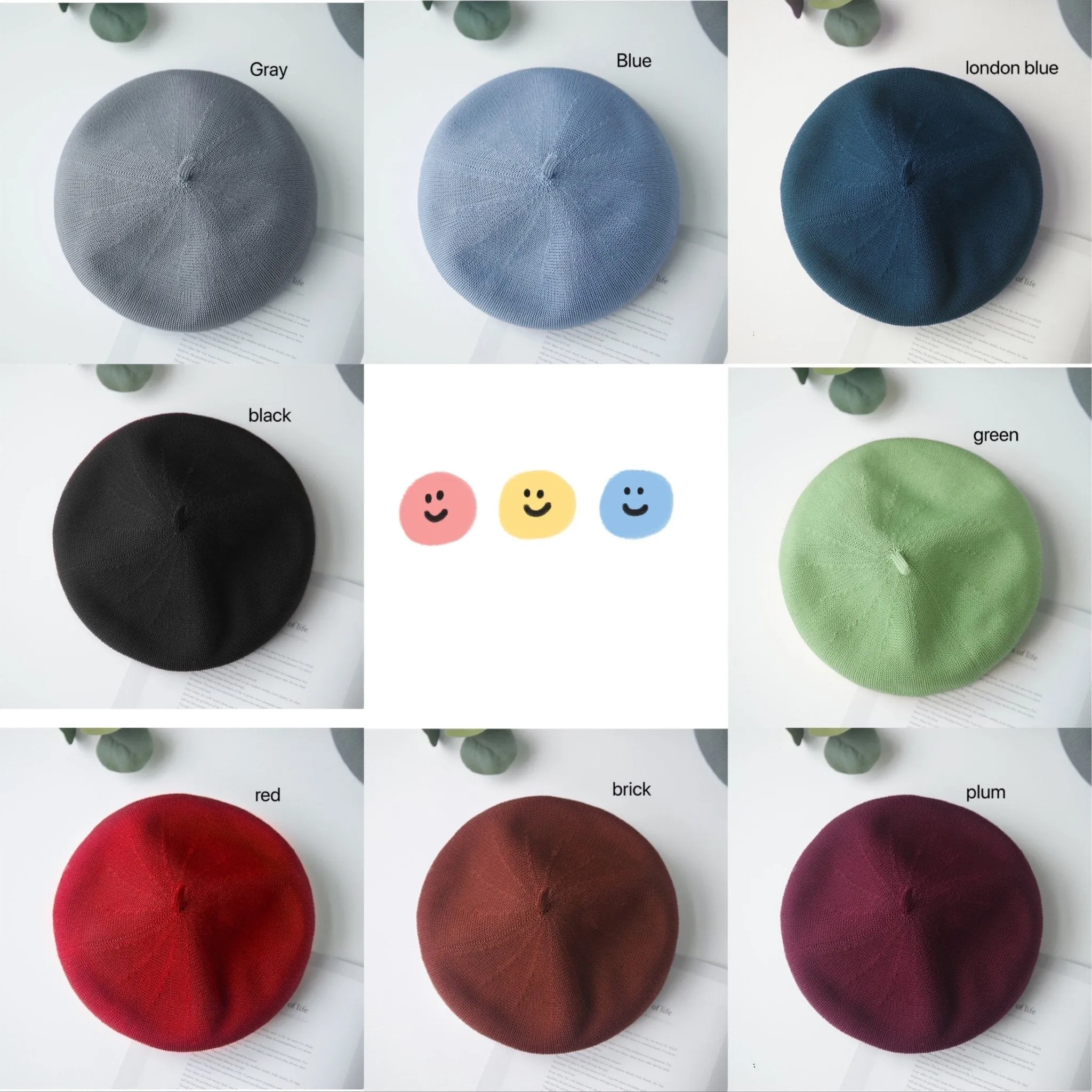 Solid Color Summer Beret