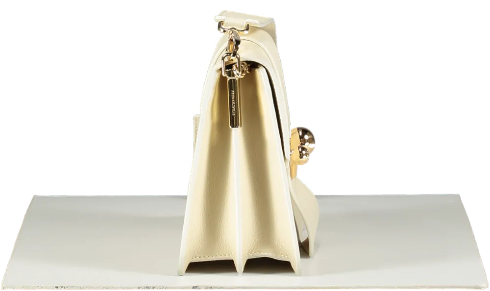 Strathberry Cream Mini Crescent Handbag