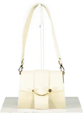 Strathberry Cream Mini Crescent Handbag