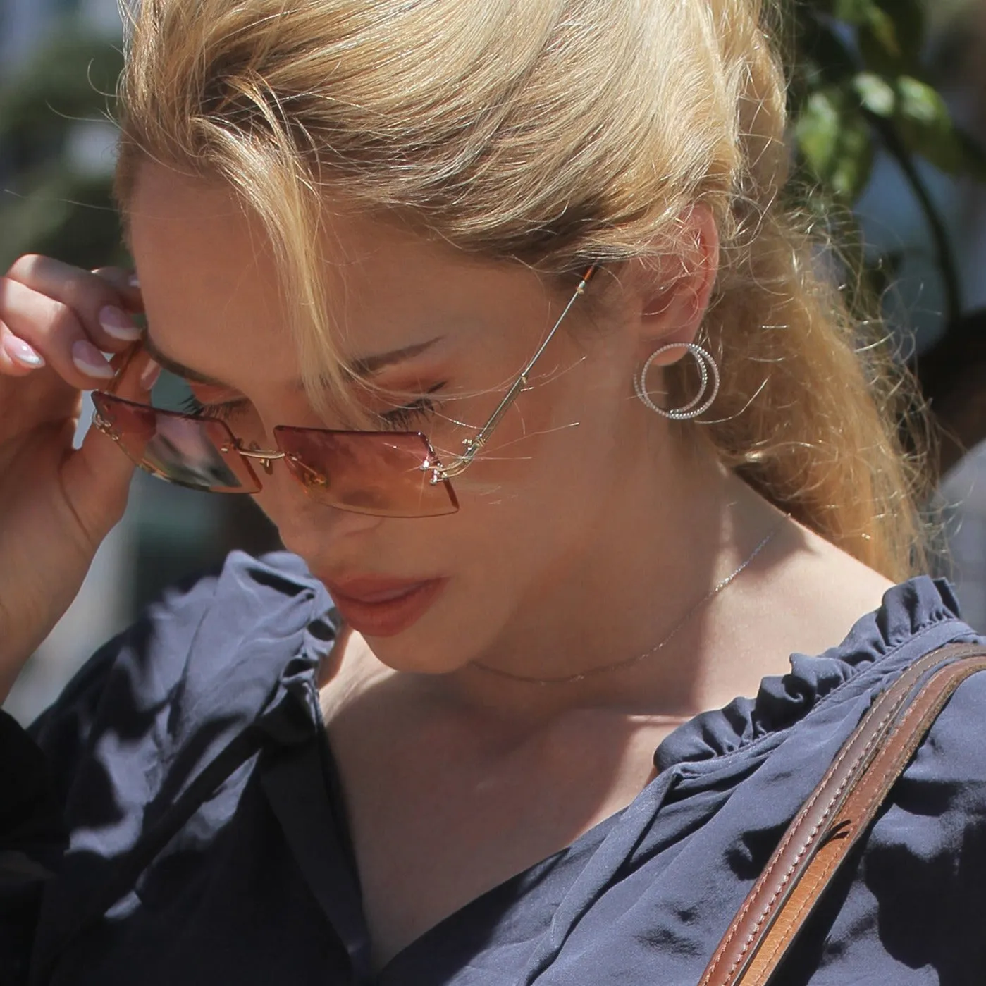 Stylish Double Circle Earrings