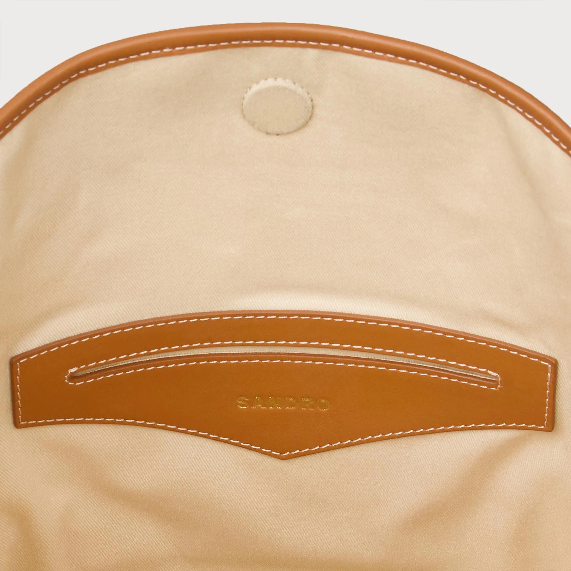 Tangoso Canvas Bucket Bag Beige