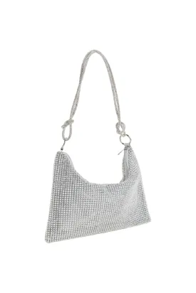 Tanya Rhinestone Bag (Silver)