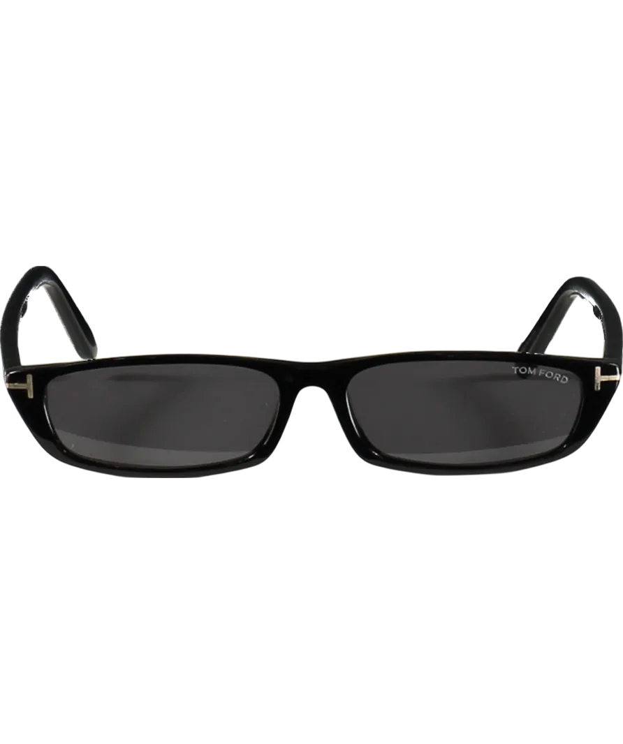 Tom Ford Black Alejandro Sunglasses in case