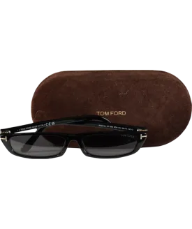 Tom Ford Black Alejandro Sunglasses in case