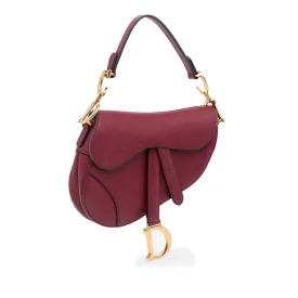 Trendy Inspired Dior Saddle Bag Mini Red Calfskin