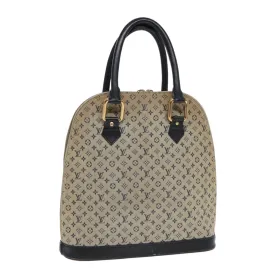 Trendy Inspired Louis Vuitton Monogram Mini Alma Haut Hand Bag Blue M92202 Lv Auth 89330