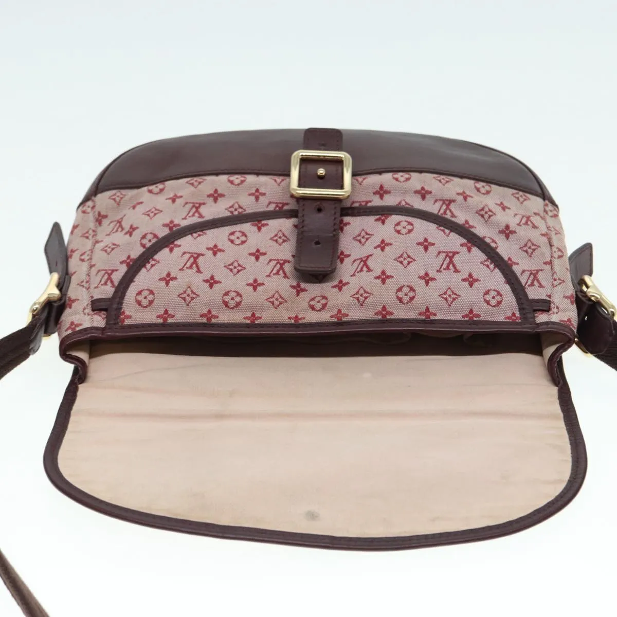 Trendy Inspired Louis Vuitton Monogram Mini Belanger Shoulder Bag Red M92671 Lv Auth 86675