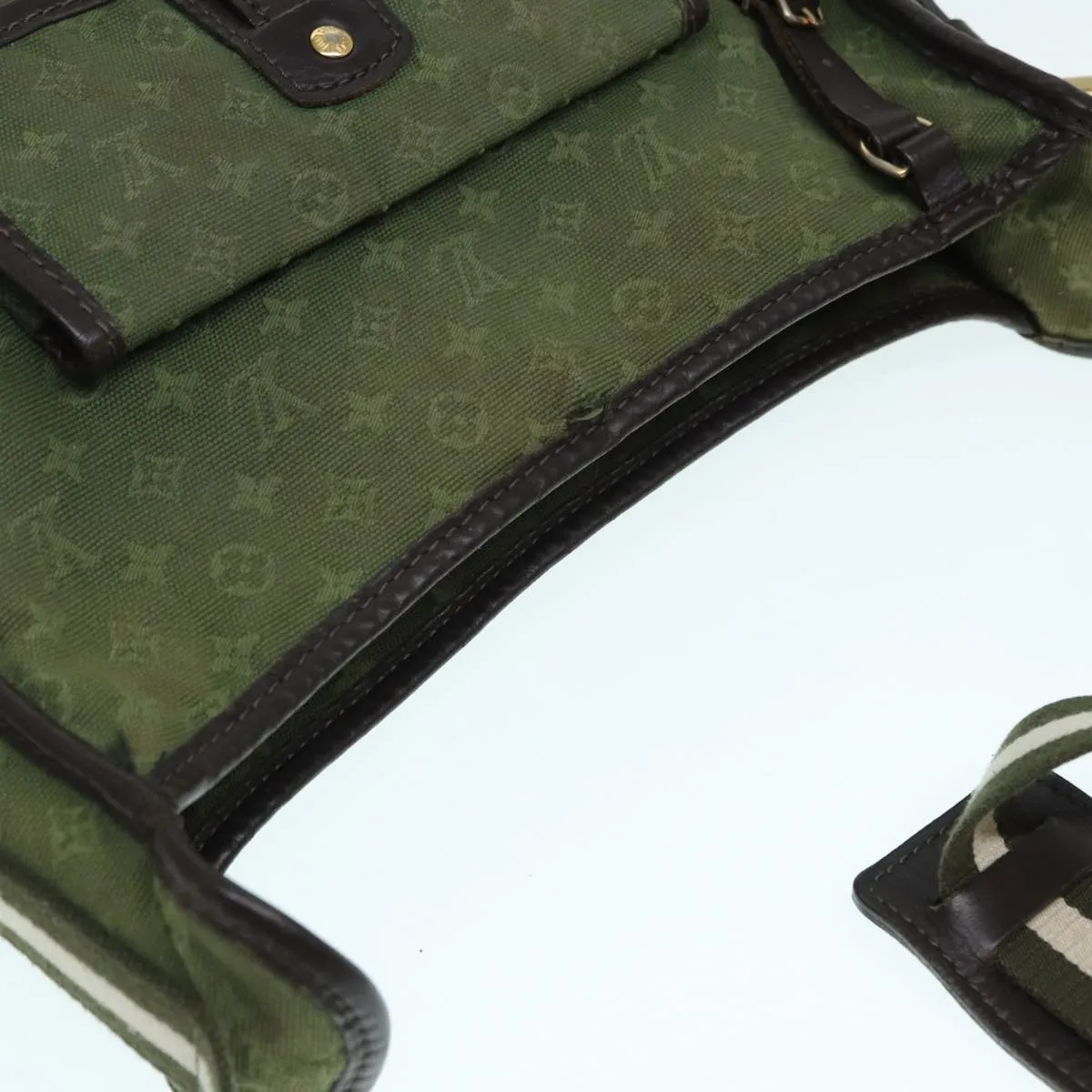 Trendy Inspired Louis Vuitton Monogram Mini Bussus Marie Kate Bag Tst Khaki M92324 Auth Hk1615