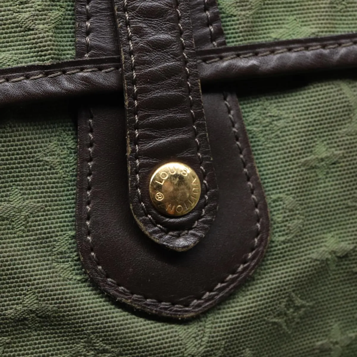 Trendy Inspired Louis Vuitton Monogram Mini Bussus Marie Kate Bag Tst Khaki M92324 Auth Hk1615