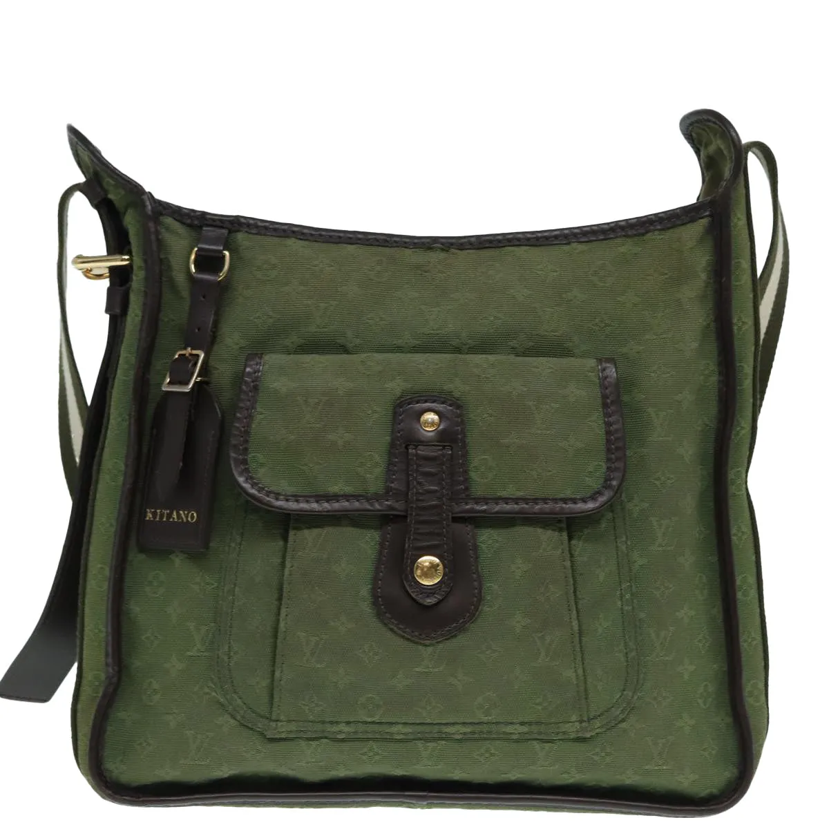 Trendy Inspired Louis Vuitton Monogram Mini Bussus Marie Kate Bag Tst Khaki M92324 Auth Hk1615