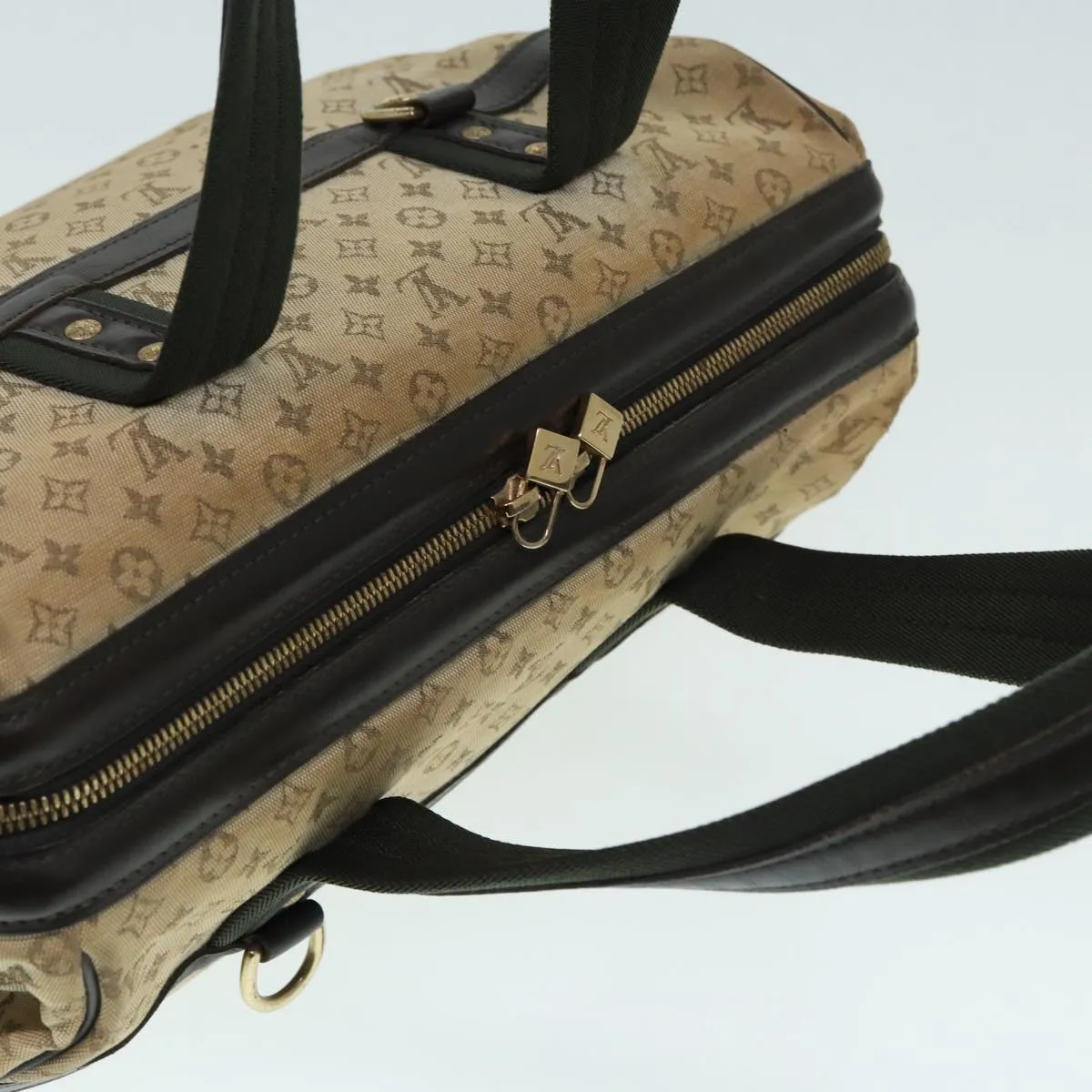 Trendy Inspired Louis Vuitton Monogram Mini Josephine Gm Hand Bag Khaki M92310 Lv Auth 87965