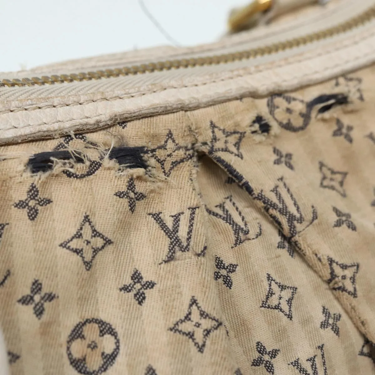 Trendy Inspired Louis Vuitton Monogram Mini Lin Croisette Marina Gm Bag 2way M95492 Auth 85081