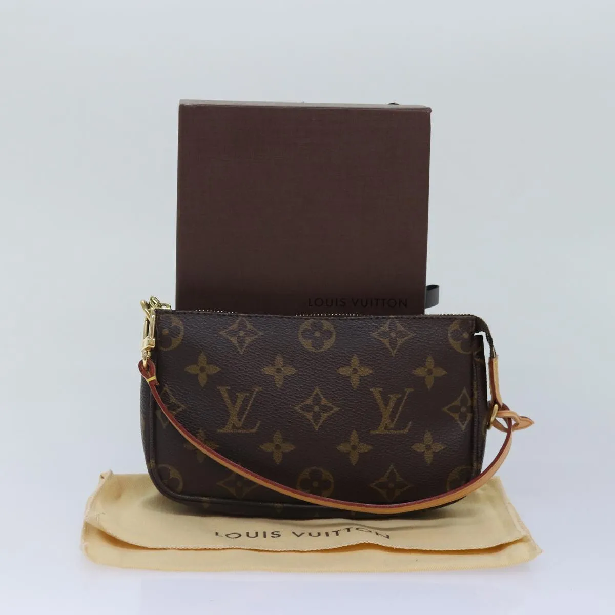 Trendy Inspired Louis Vuitton Monogram Mini Pochette Accessoires Pouch M58009 Lv Auth 87379