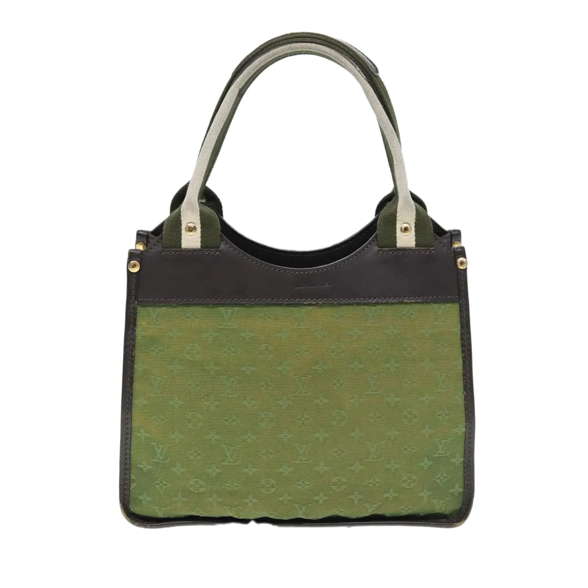 Trendy Inspired Louis Vuitton Monogram Mini Sac Catline Hand Bag Tst Khaki M92327 Lv Auth Th5235