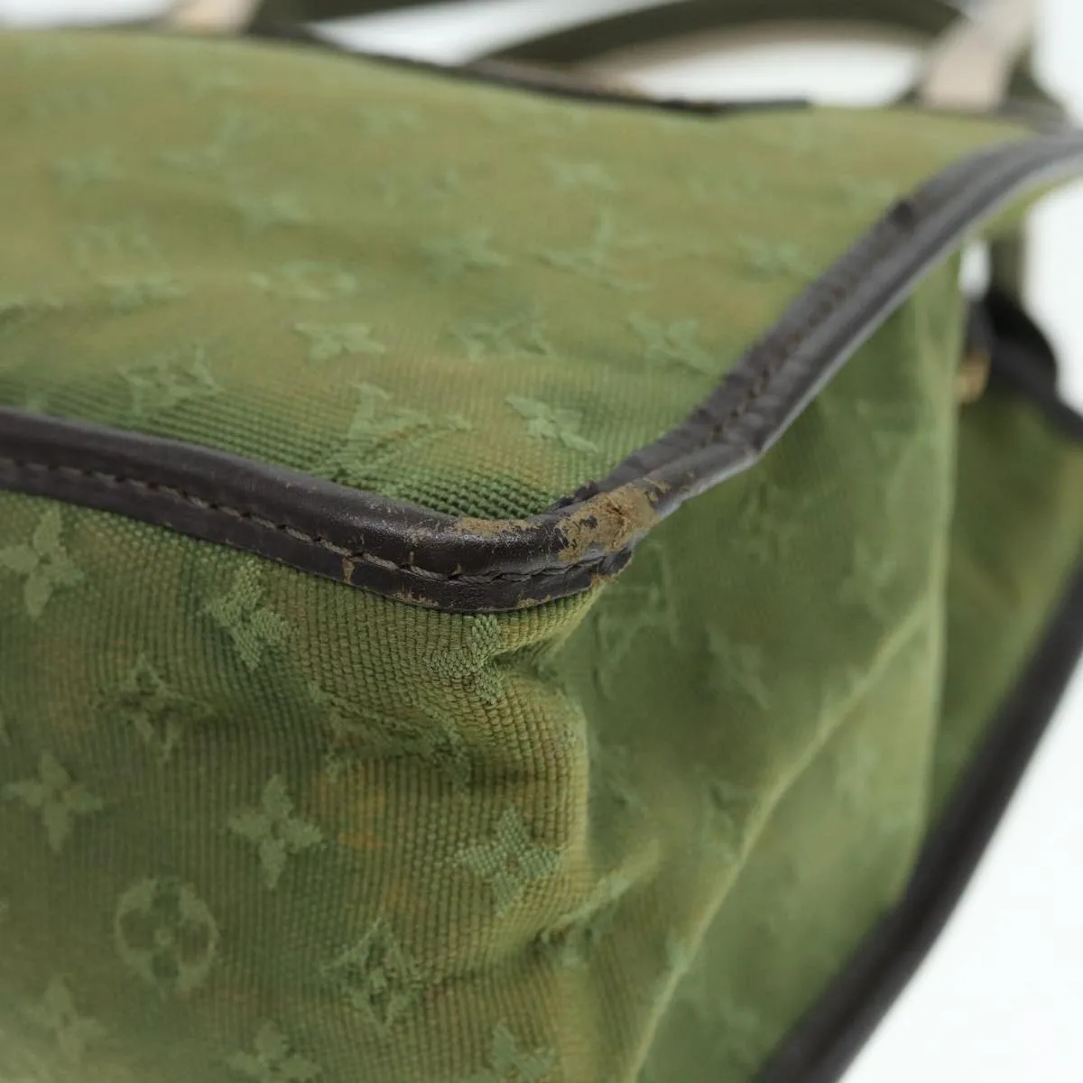 Trendy Inspired Louis Vuitton Monogram Mini Sac Catline Hand Bag Tst Khaki M92327 Lv Auth Th5235