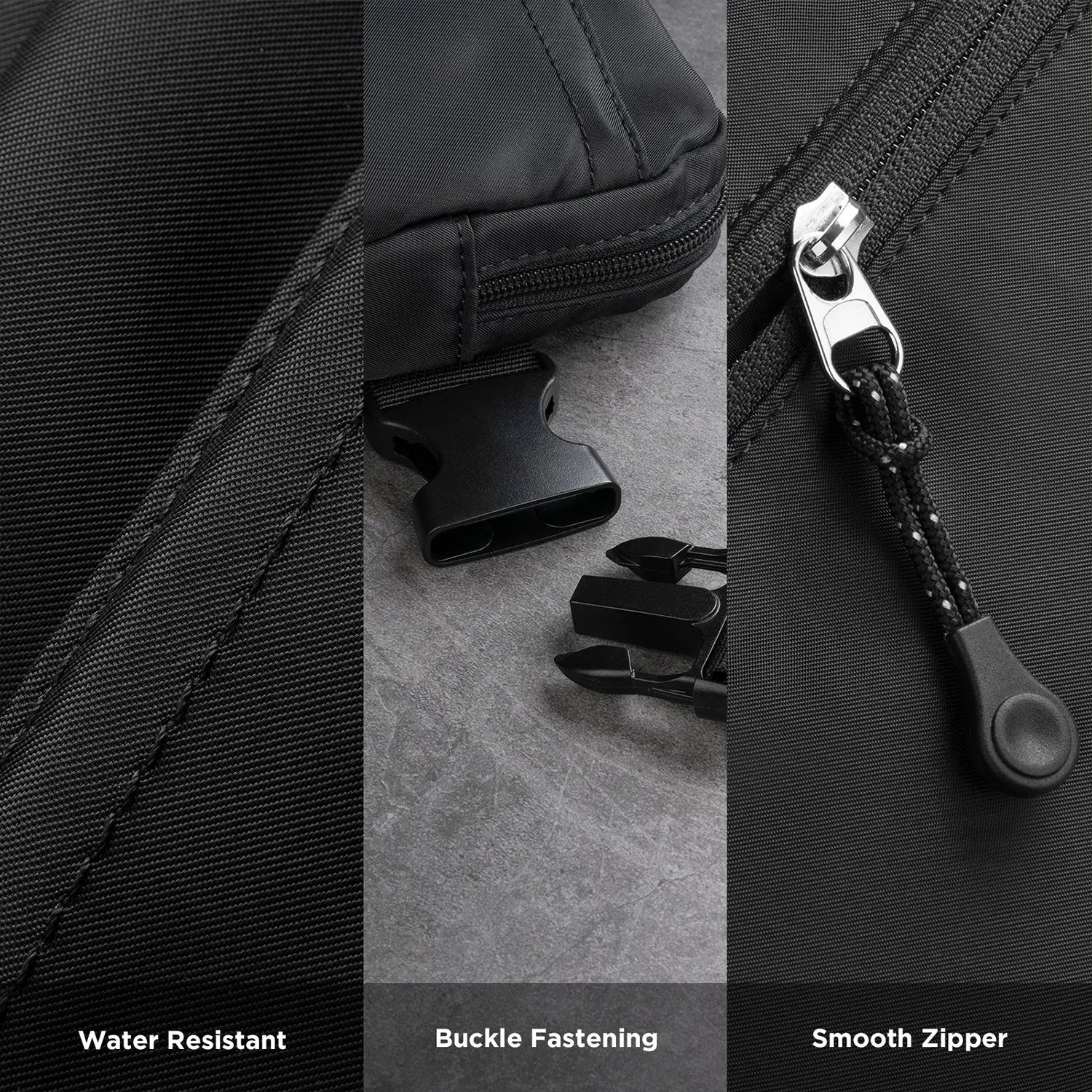 VB101 - Versatile Waterproof Waist Bag Unisex Fashionable Fanny Pack with Adjustable Strap for Crossbody Wear