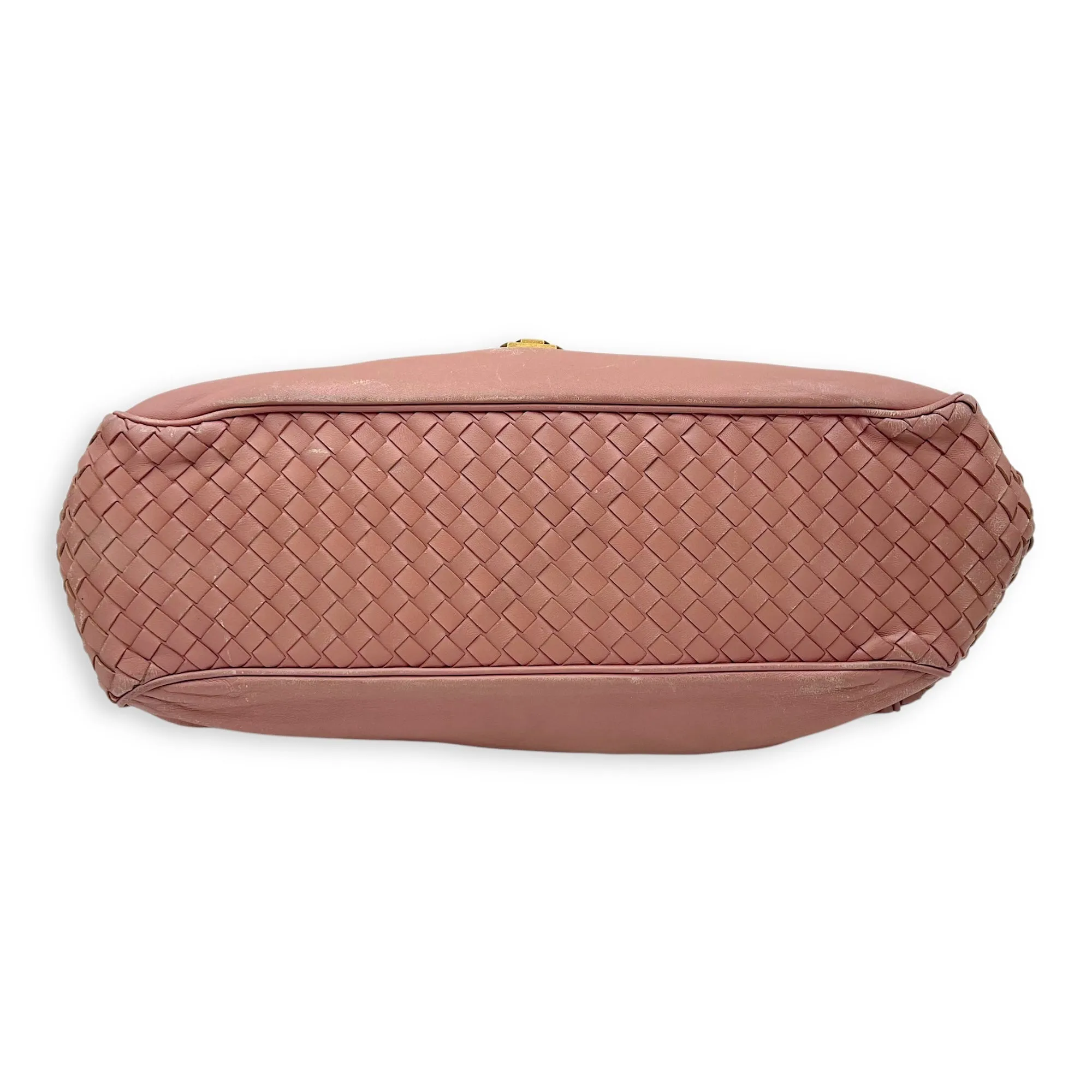 Vintage Flap  Shoulder Bag Pink in Calfskin, Gold hardware
