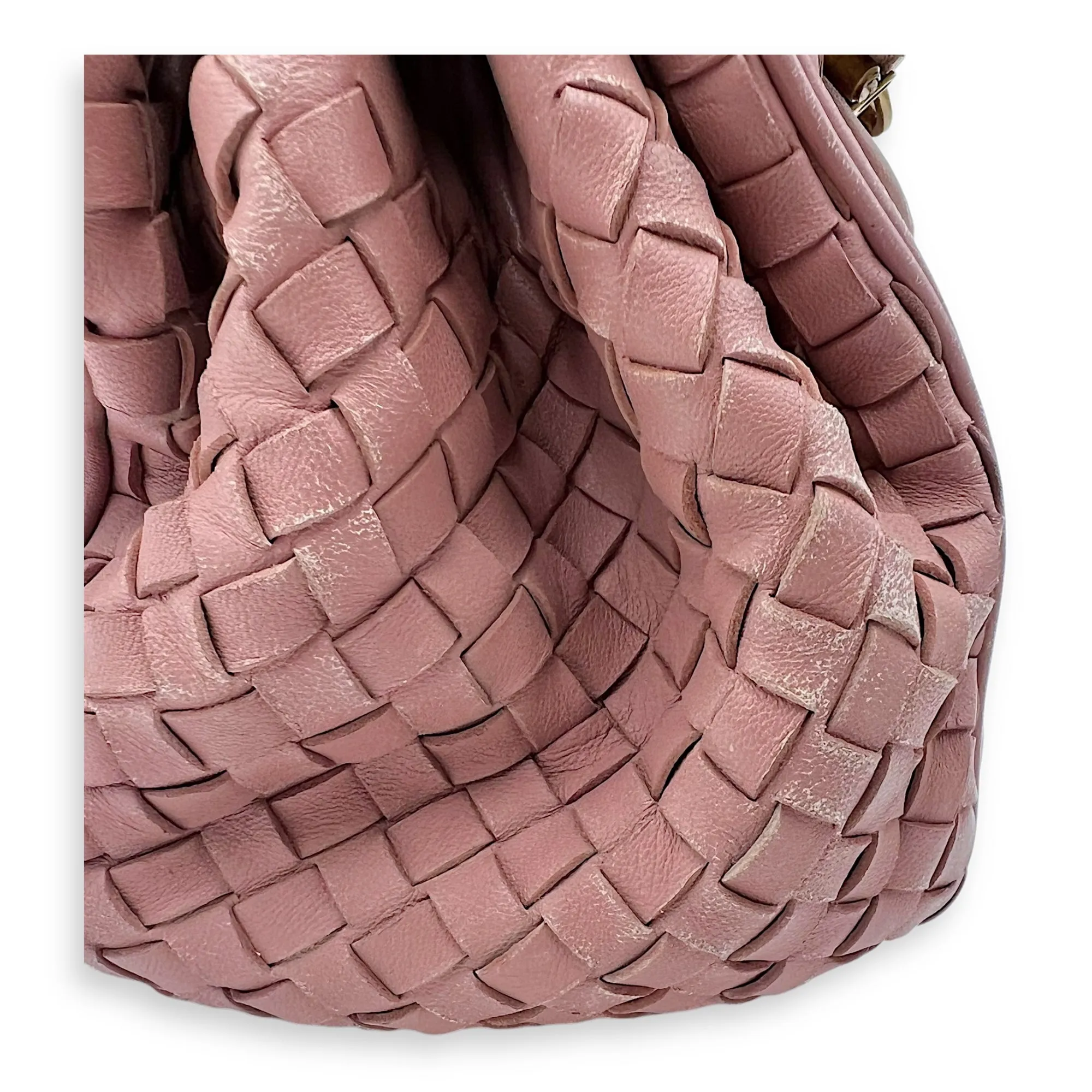 Vintage Flap  Shoulder Bag Pink in Calfskin, Gold hardware