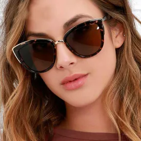 Vintage Leopard Fashion Cat Eye Sunglasses