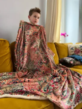 Warm lammy blanket  -choose your size- made by tantilly- paisley