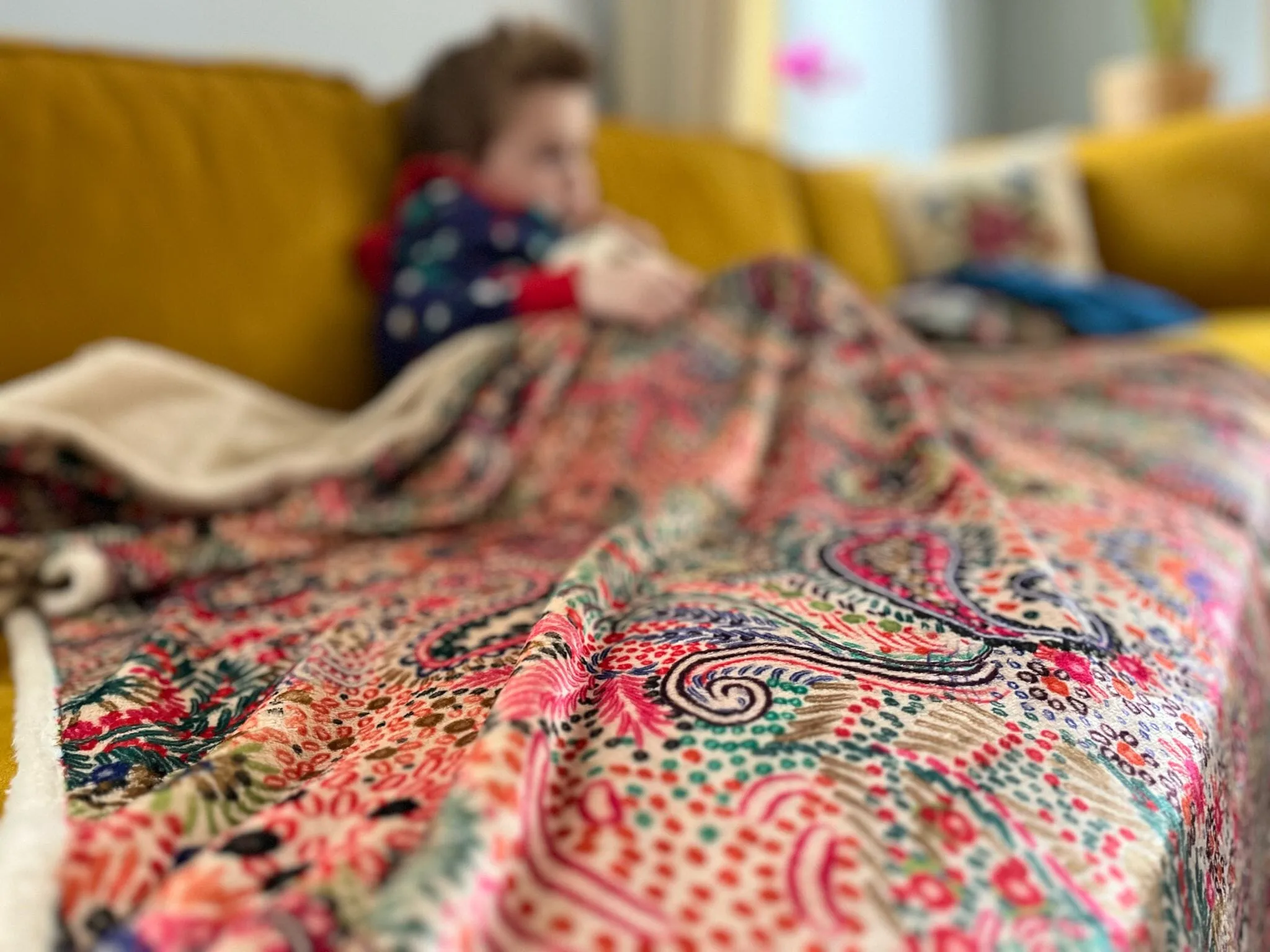 Warm lammy blanket  -choose your size- made by tantilly- paisley