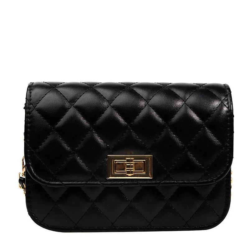 Wholesale Retro Casual Diamond Chain Crossbody Small Square Shoulder Bag