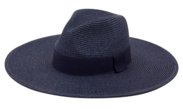 Wide Brim Braid Straw Panama Floppy Hat