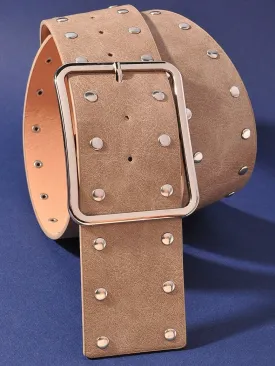 Wide Studded Belt