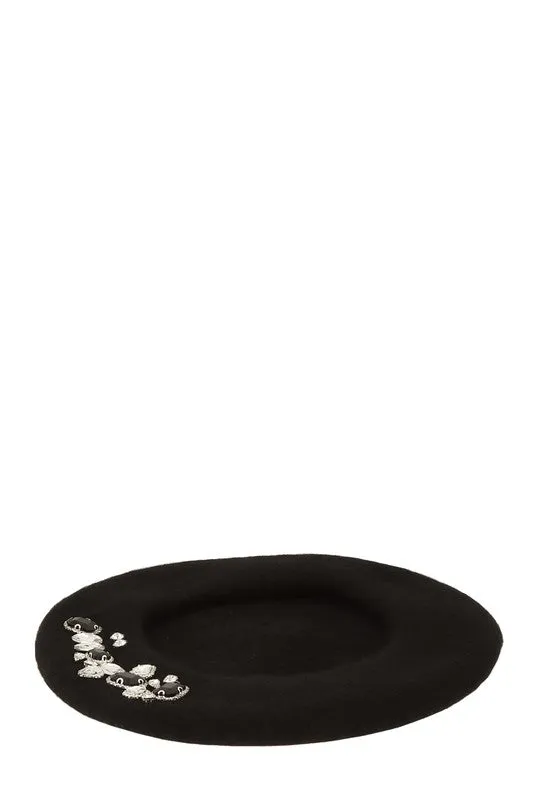 Women Berets Diamond Charm